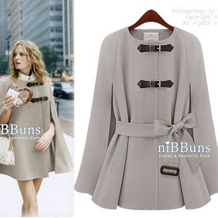 2012 spring women's cloak slim medium-long trench