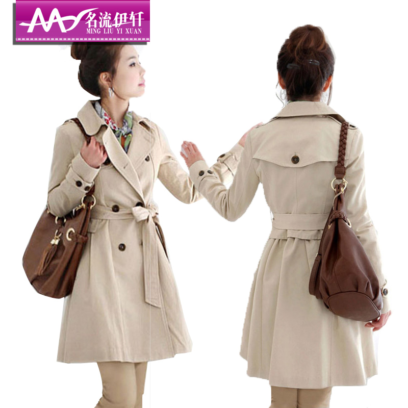 2012 spring women's outerwear medium-long trench outerwear