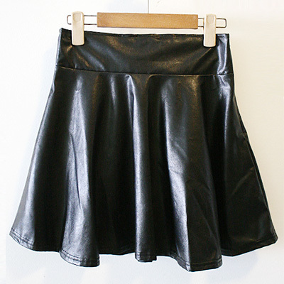 2012 sty nda a leather skirt bust skirt high waist all-match leather skirt