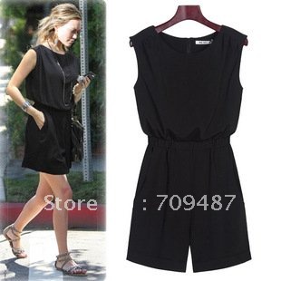 2012 Summer authentic women's Fashion piece shorts shorts Jumpsuit