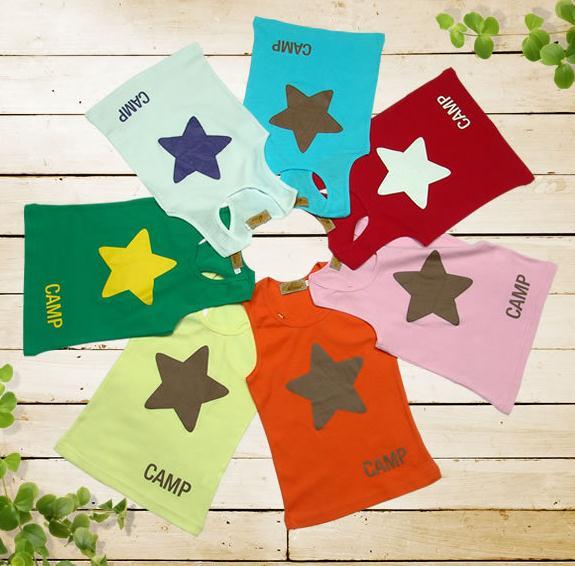 2012 summer boys clothing girls clothing baby candy color five star child T-shirt sleeveless vest