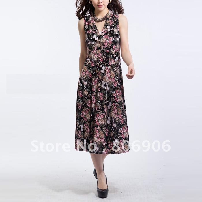 2012 summer clothes hot selling dresses fashion dress  L027 One-piece Dress free shipping wholesale and retail