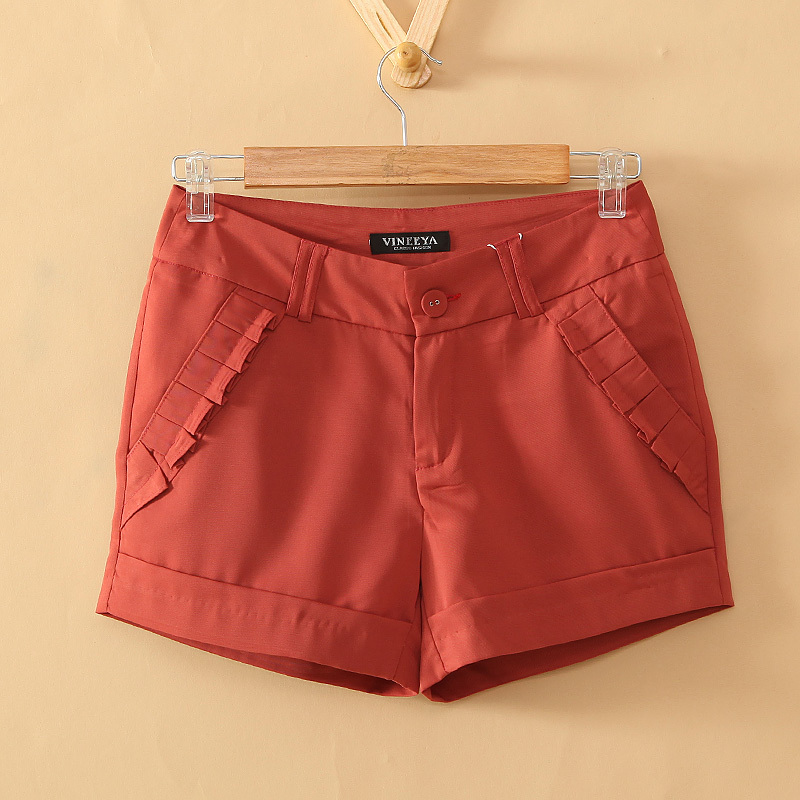 2012 summer involucres pocket shorts casual mid waist shorts 1213