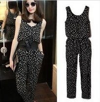 2012 Summer new Europe and America fashion Harlan zipper jumpsuit A071