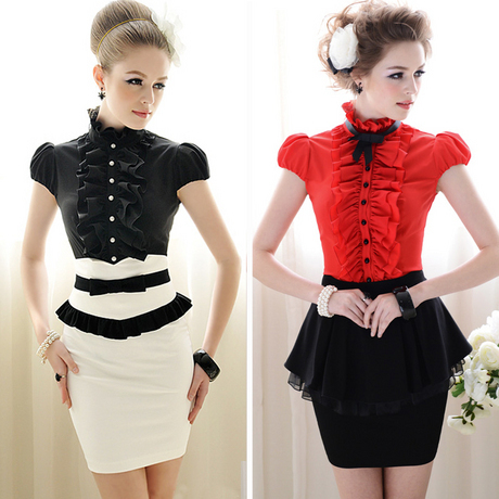 2012 summer slim elegant ruffle stand collar bow bubble short-sleeve women's shirt S
