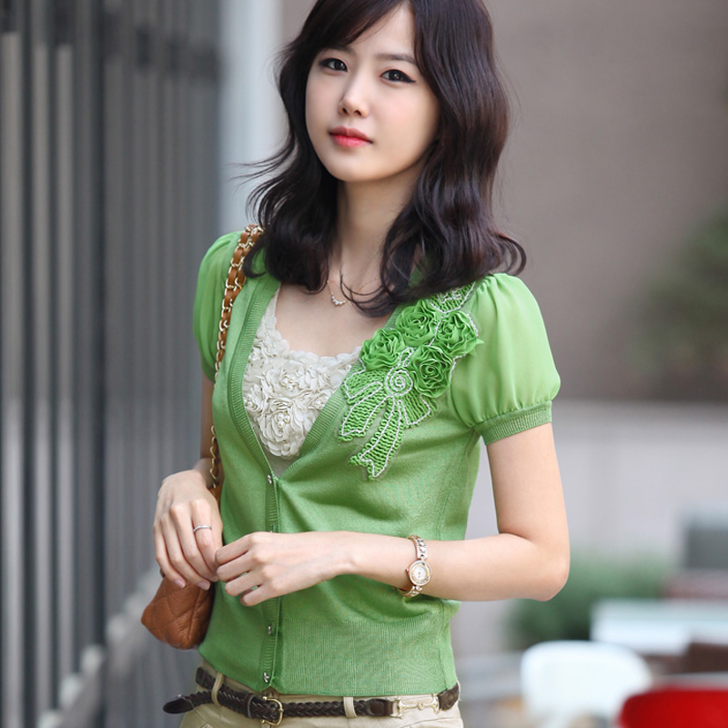 2012 summer slim flower sweater cardigan 11301
