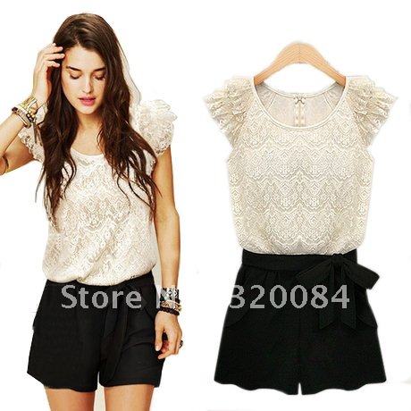 2012 summer wear women's new dress trousers summer short skirts pants and lace