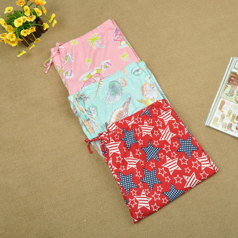 2012 summer Women print pajama pants plus size 7p57 k018