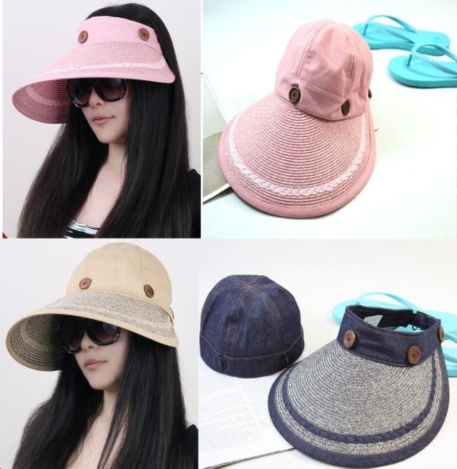 2012 summer women's anti-uv sunbonnet dual sun hat sun hat