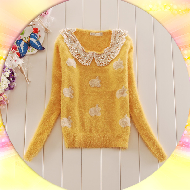 2012 sweater casual pullover sweater fashion basic sweater knitted sweater
