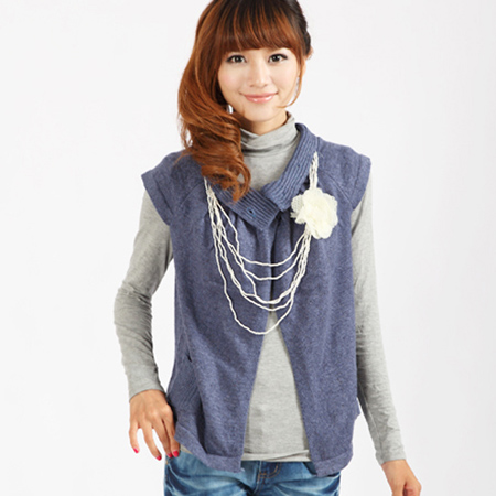 2012 sweater outerwear cloak cape casual women's cardigan sleeveless outerwear