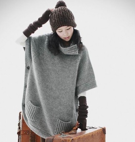 2012 sweater outerwear female loose double breasted prespinning turtleneck sweater 621