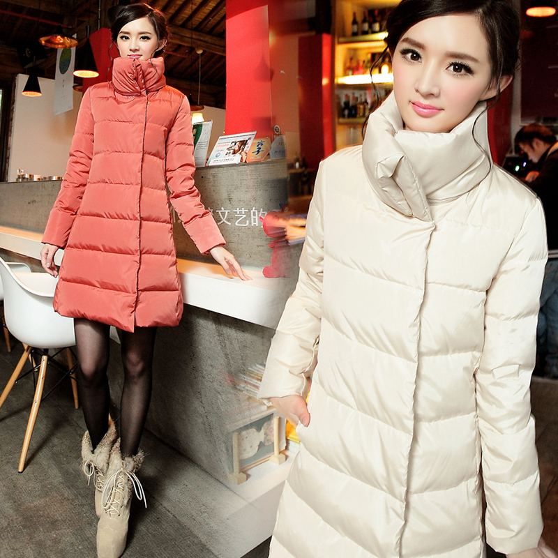 2012 Sweets winter long design turtleneck thick thermal down coat body