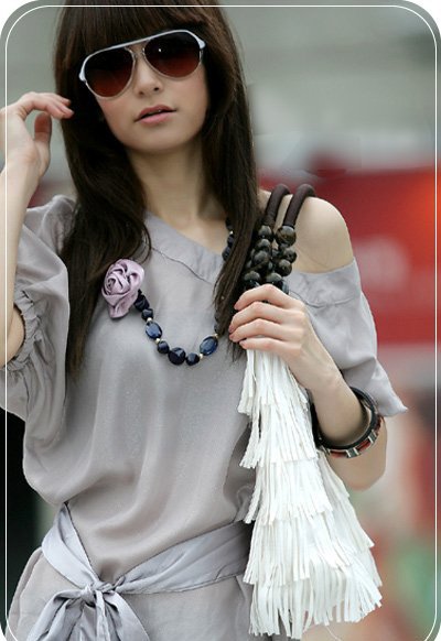 2012 T shirts solid color Cotton shirt women's Chiffon blouse 203433 Free Shipping