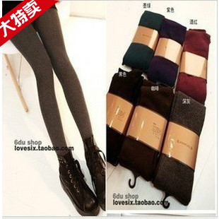 2012 thermal thickening brushed pantyhose legging stockings legging