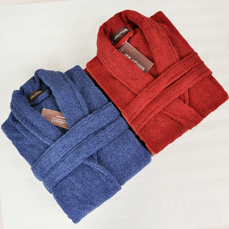 2012 thickening 100% cotton toweling bathrobes lovers bathrobe