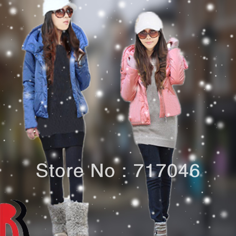 2012 thickening outerwear cotton-padded jacket wadded jacket female hooded short design wadded jacket cotton-padded jacket