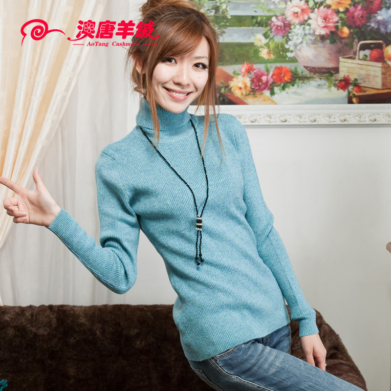 2012 thickening sweater women's sweater basic shirt turtleneck outerwear