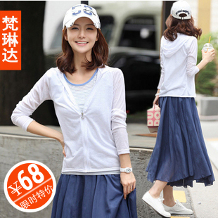 2012 thin air conditioner shirt slim small cardigan hooded outerwear female sun protection clothing