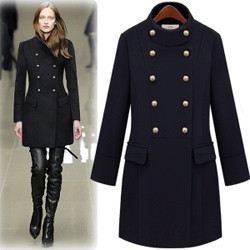 2012 trench female outerwear spring and autumn slim plus size Women overcoat medium-long