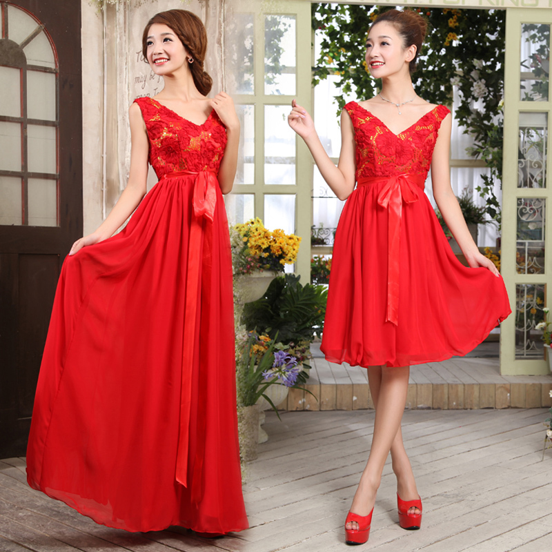2012 v formal dress high waist maternity red long design bride wedding dress clf-688