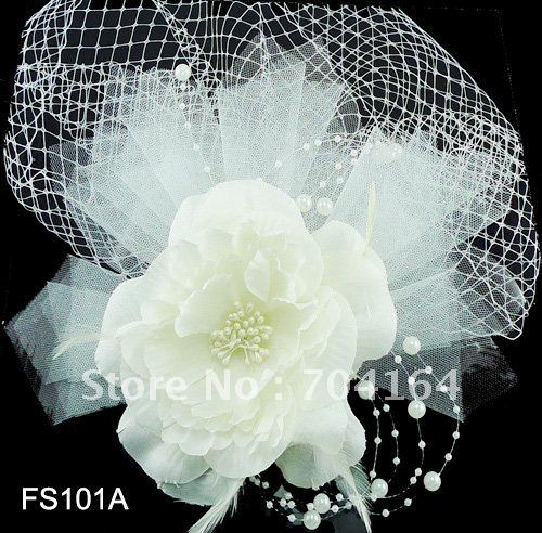 2012 Wedding Bridal Fashion Hair Accessories,  Free shipping, assorted colors,Feather Veil Royal Hat Fascinator