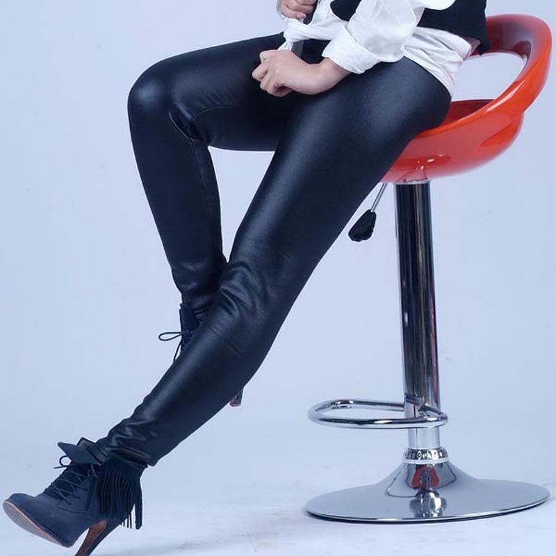 2012 winter beaver matte velvet faux leather ankle length trousers double layer thickening 1023678 legging
