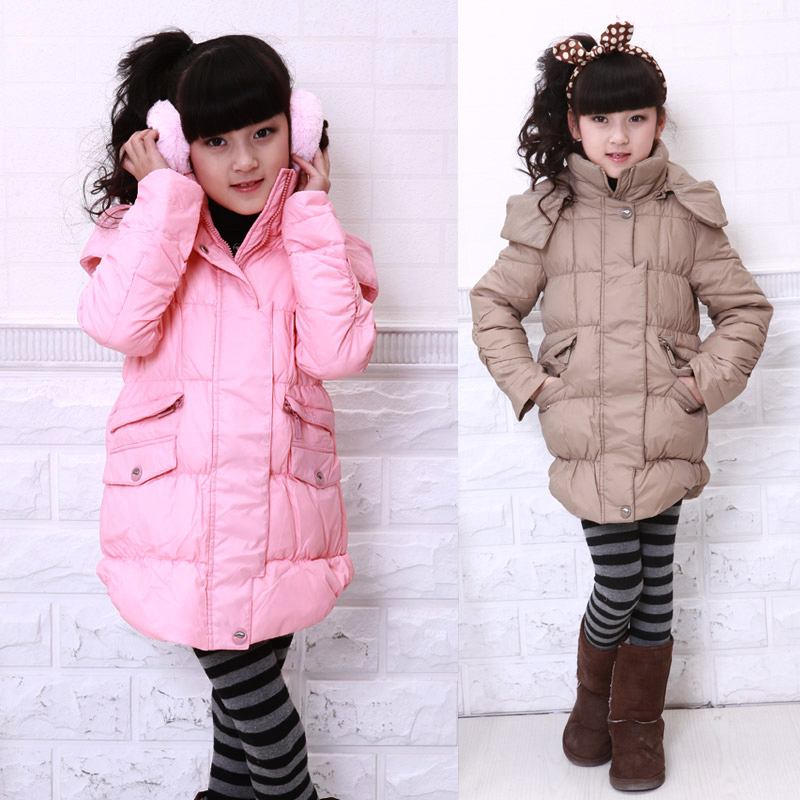 2012 winter casual female child quality down coat overcoat