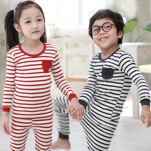 2012 winter children's clothing male female child underwear set lounge plus velvet