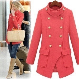 2012 WINTER COLLECTION [YZ032]high fashion women's outerwear,mantle trench, female woolen coats jackets free shipping