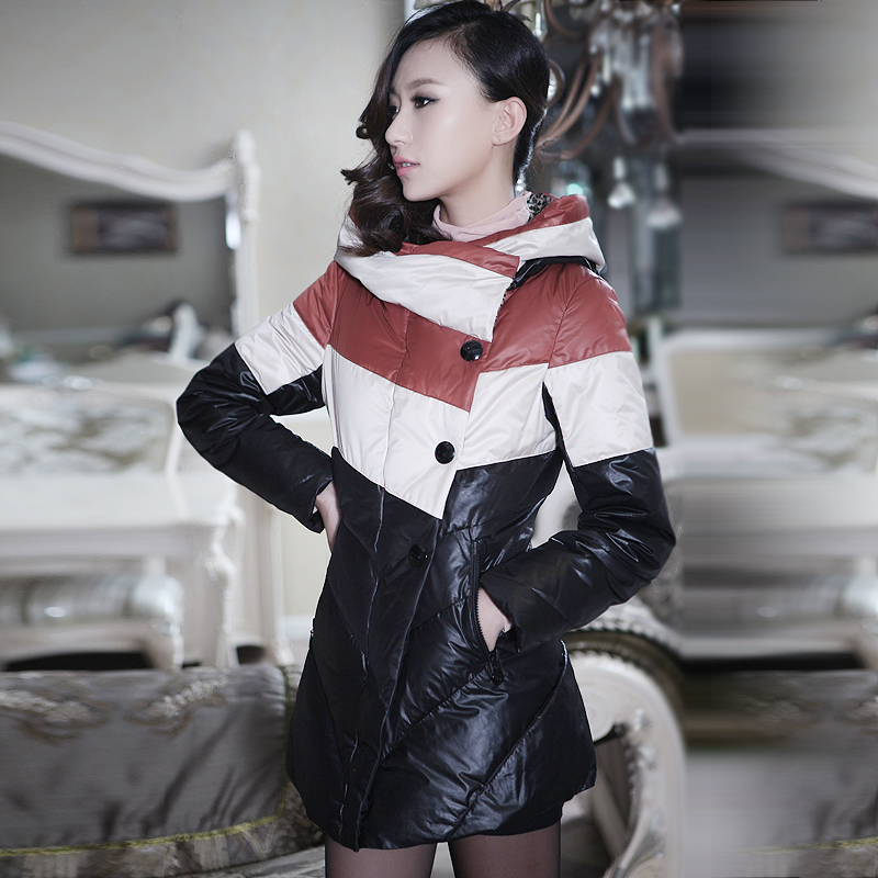 2012 winter down coat female medium-long down women's outerwear 1104617
