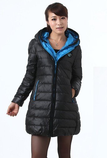 2012 winter down coat female with a hood medium-long t fashion