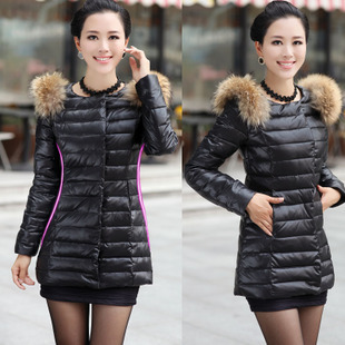 2012 winter down coat Women down coat fashion all-match medium-long down coat outerwear