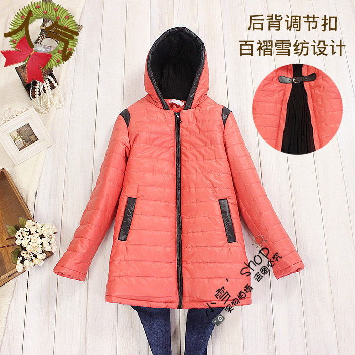 2012 winter fashion chiffon  cotton-padded jacket  wadded jacket  cotton-padded jacket  free shipping