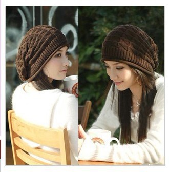 2012 winter fashion women's knitted hat Koren Style knitted hat trigonometric flower hat