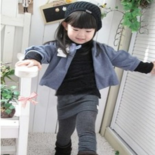 2012 winter female child baby outerwear child trench outerwear
