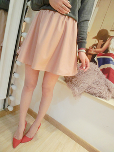 2012 winter female small pink leather skirt short skirt bust skirt