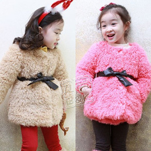 2012 winter girls clothing baby wincey cotton-padded jacket outerwear wt-0795
