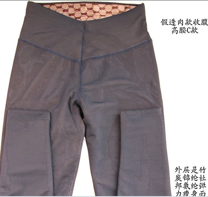 2012 winter high waist slim plus velvet double layer thickening warm pants plus size Women legging pants