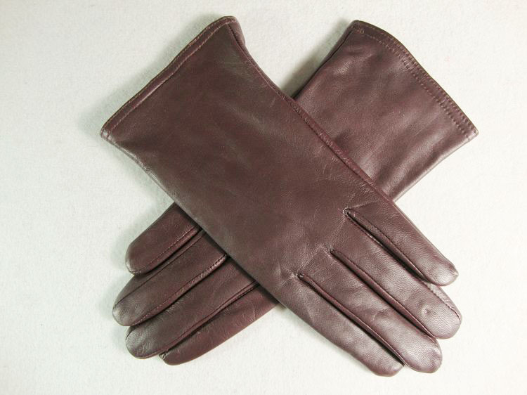 2012 winter hot-selling soft genuine leather sheepskin double layer thermal women's toe finger gloves 60