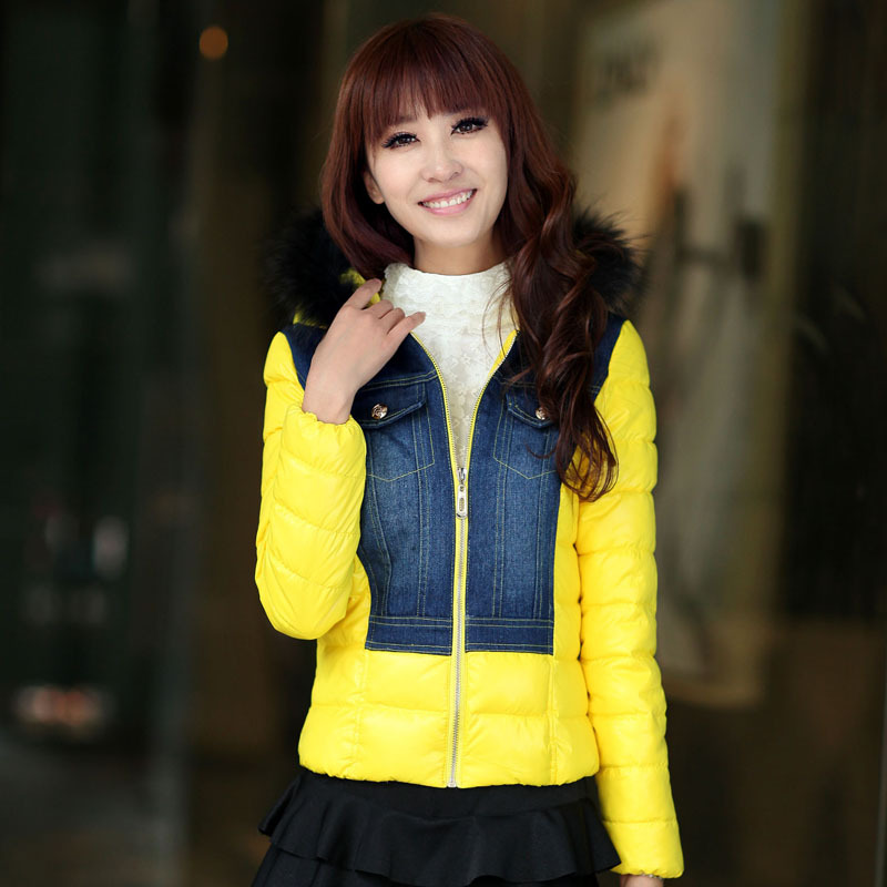 2012 winter jacket women  duck down coat  fur collar  hats Snow Wear free shipping