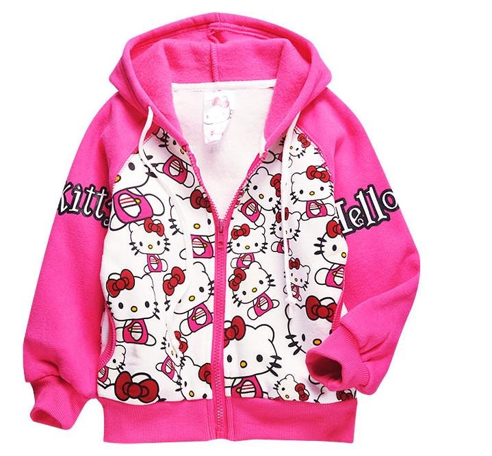 2012 Winter Kids Girls Clothes , Children Girl's Hoodies , Hello kitty Sweater, Baby Wear, Jackets, Clothing, Free Shipping