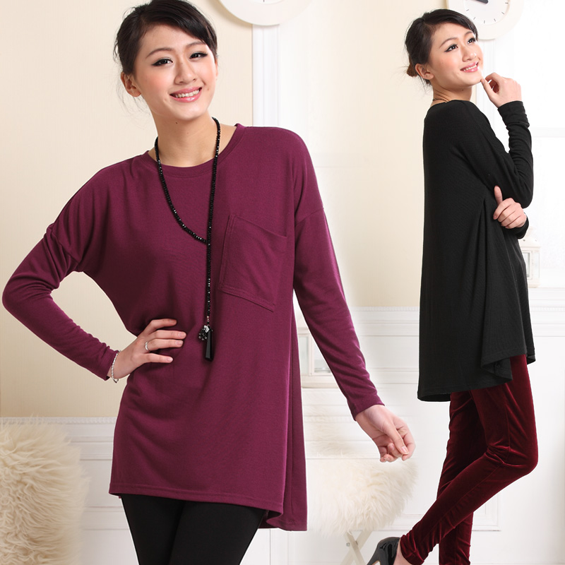 2012 winter loose bag top o-neck fashion maternity clothing