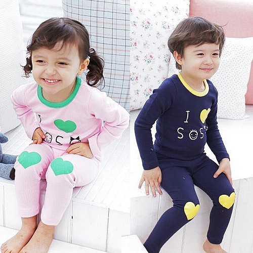 2012 winter male female child underwear trousers plus velvet thickening thermal baby soft set