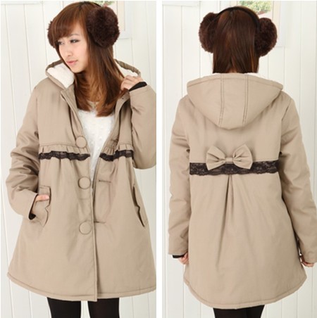 2012 winter maternity clothing overcoat outerwear plus size loose berber fleece wadded jacket cotton-padded jacket thermal