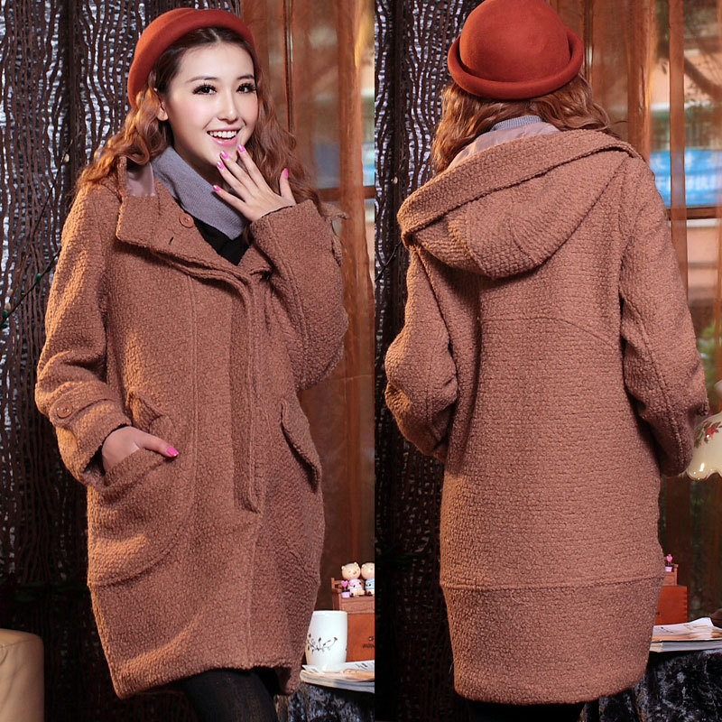 2012 winter maternity clothing woolen outerwear