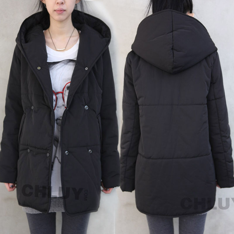 2012 winter medium-long thickening with a hood wadded jacket plus size thermal cotton-padded jacket down coat