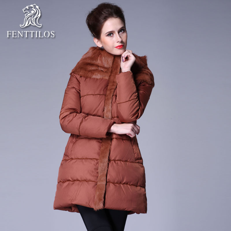 2012 winter new arrival down coat goat fur collar slim ft305 thermal