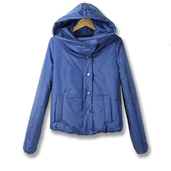 2012 winter new arrival extra-thick thermal involucres tie cap short design cotton-padded jacket wadded jacket long-sleeve
