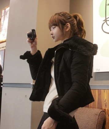 2012 winter new arrival roll-up hem sleeve large lapel two ways thickening wool liner outerwear female